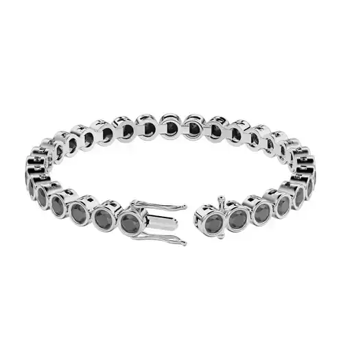 Tennis Braclet 5mm Round Gem 