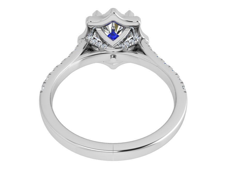 Beautiful flower diamond ring 3551 3D print model 3D print model_3