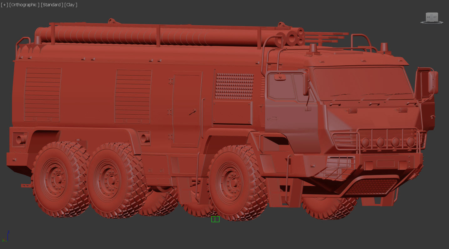 Firefighter vehicle 3D model_3