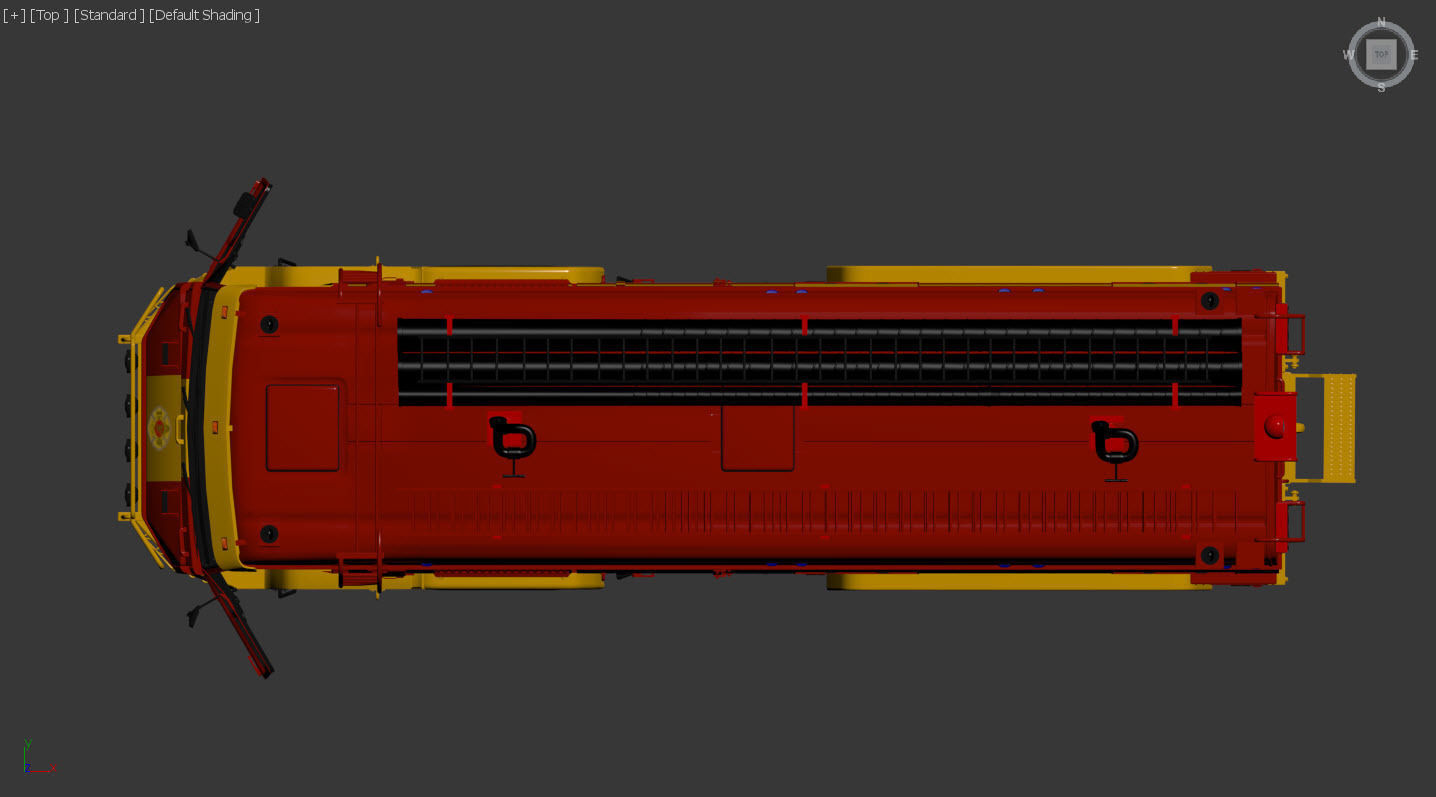 Firefighter vehicle 3D model_13