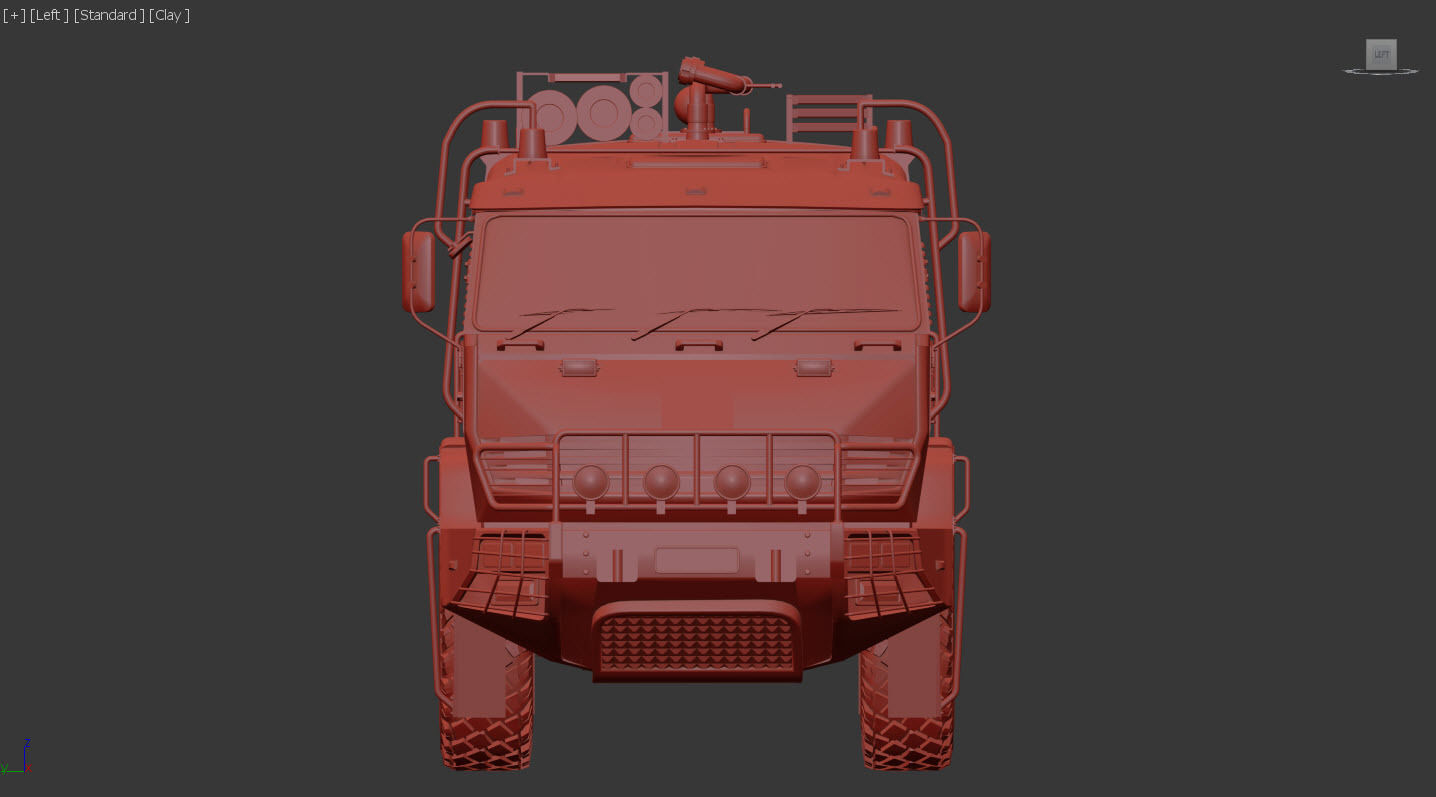 Firefighter vehicle 3D model_7