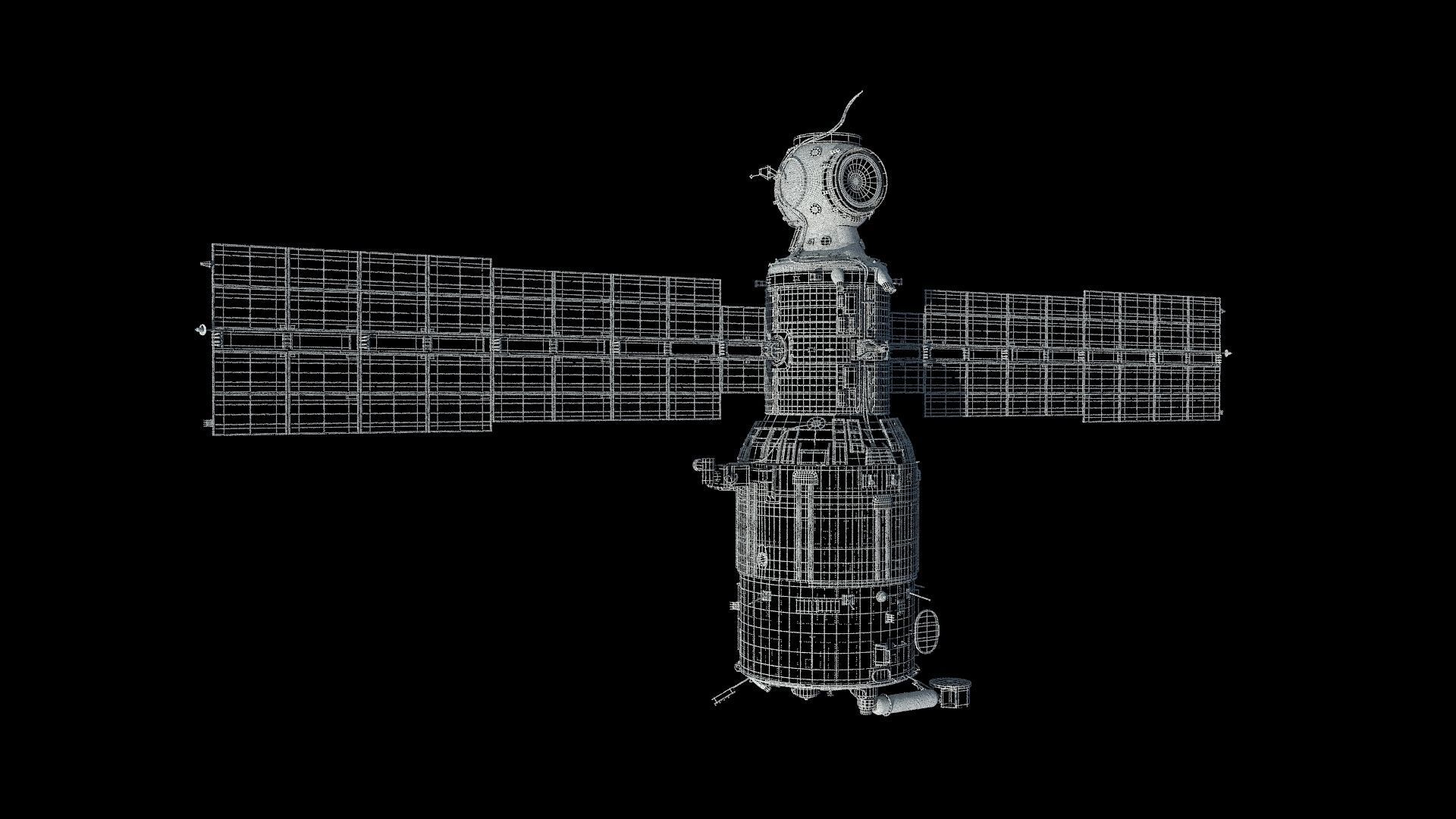 High quality 3D model Zvezda ISS module  3D model_11