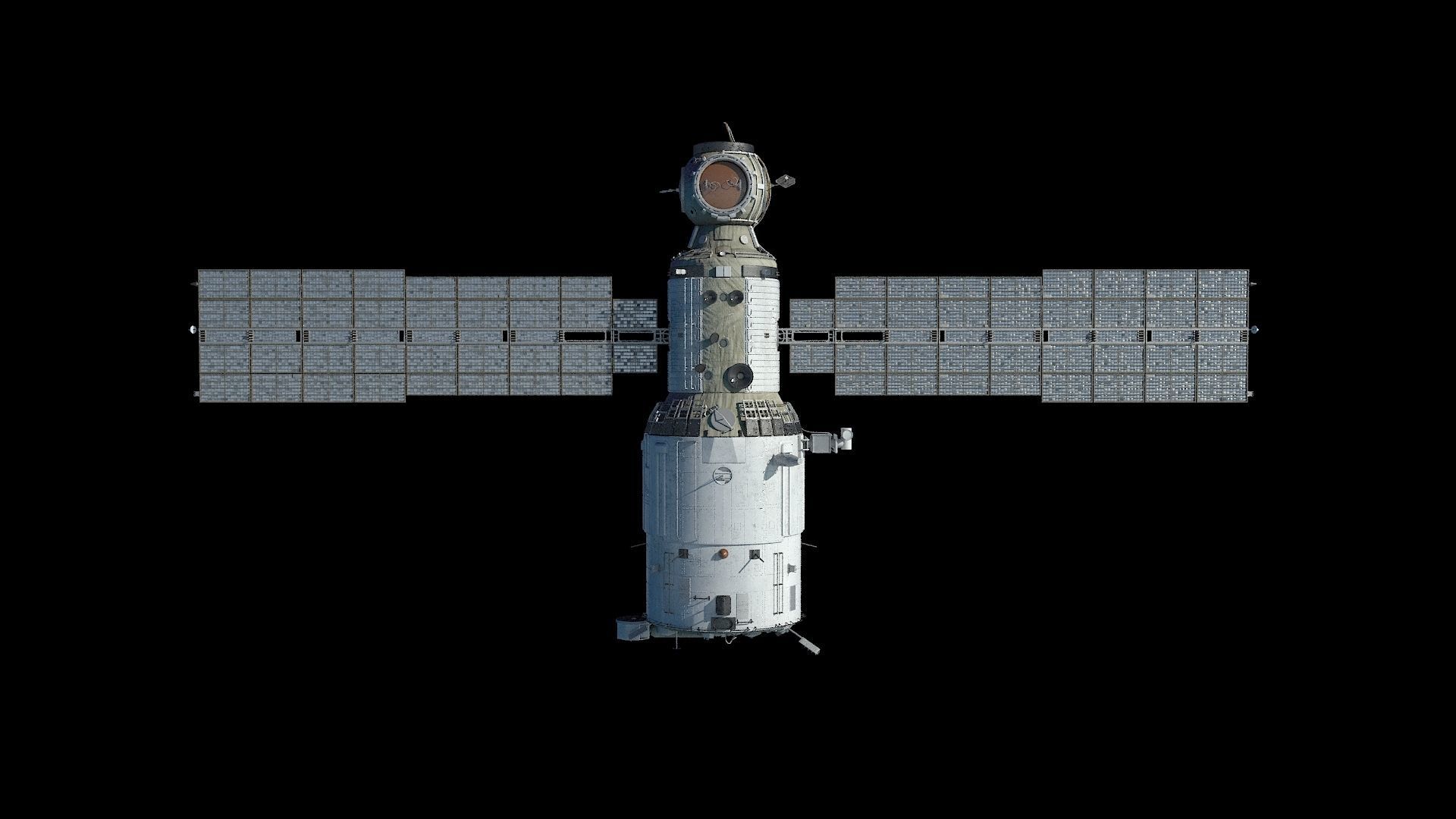 High quality 3D model Zvezda ISS module  3D model_3