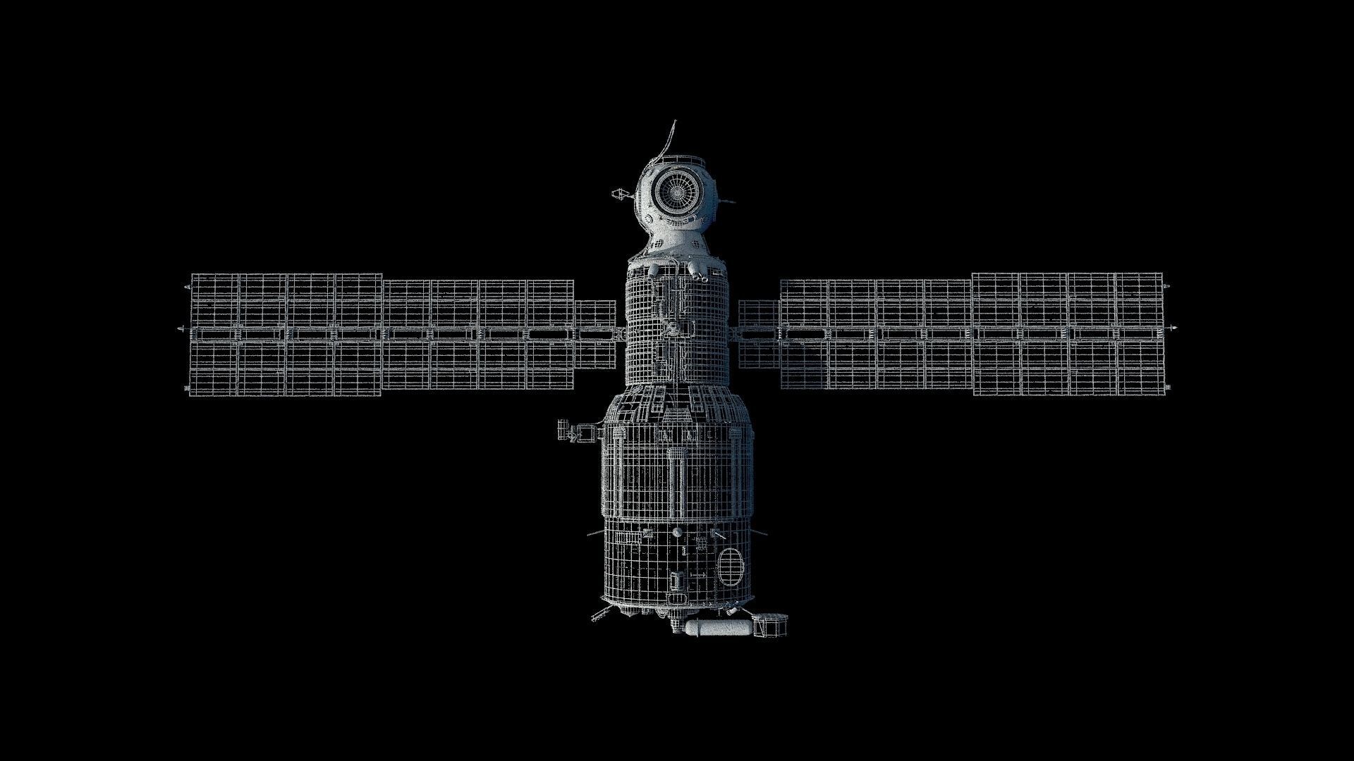 High quality 3D model Zvezda ISS module  3D model_2