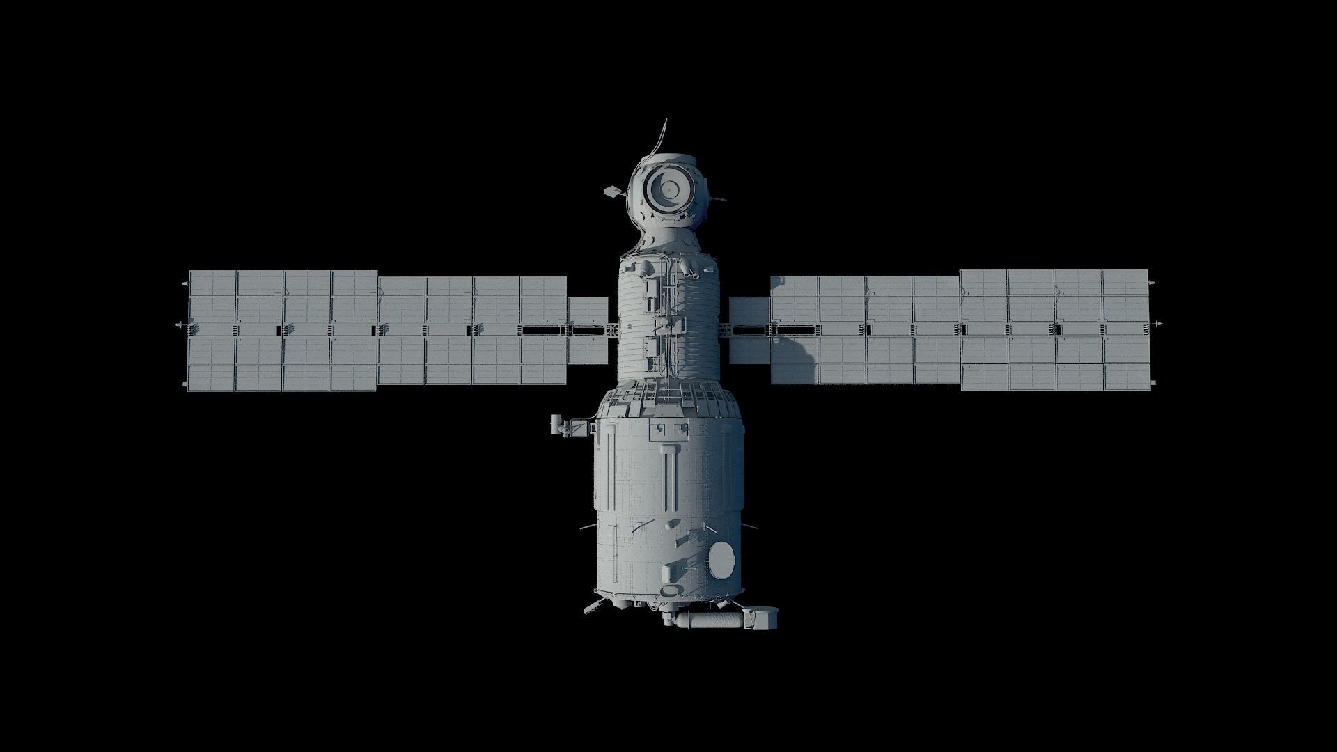 High quality 3D model Zvezda ISS module  3D model_1