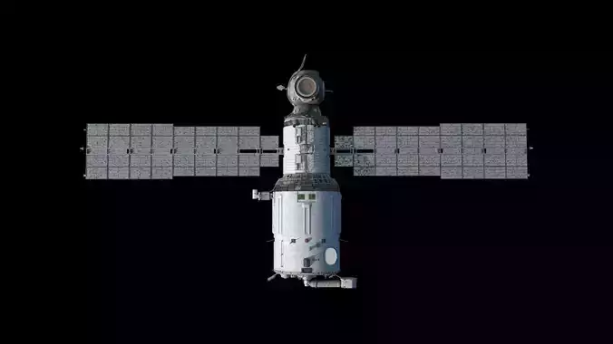 High quality 3D model Zvezda ISS module  3D model High quality 3D model Zvezda ISS module  3D model