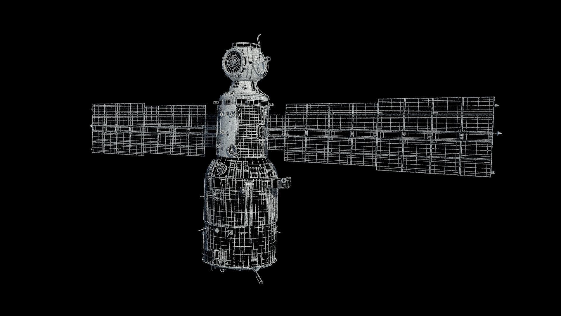 High quality 3D model Zvezda ISS module  3D model_8