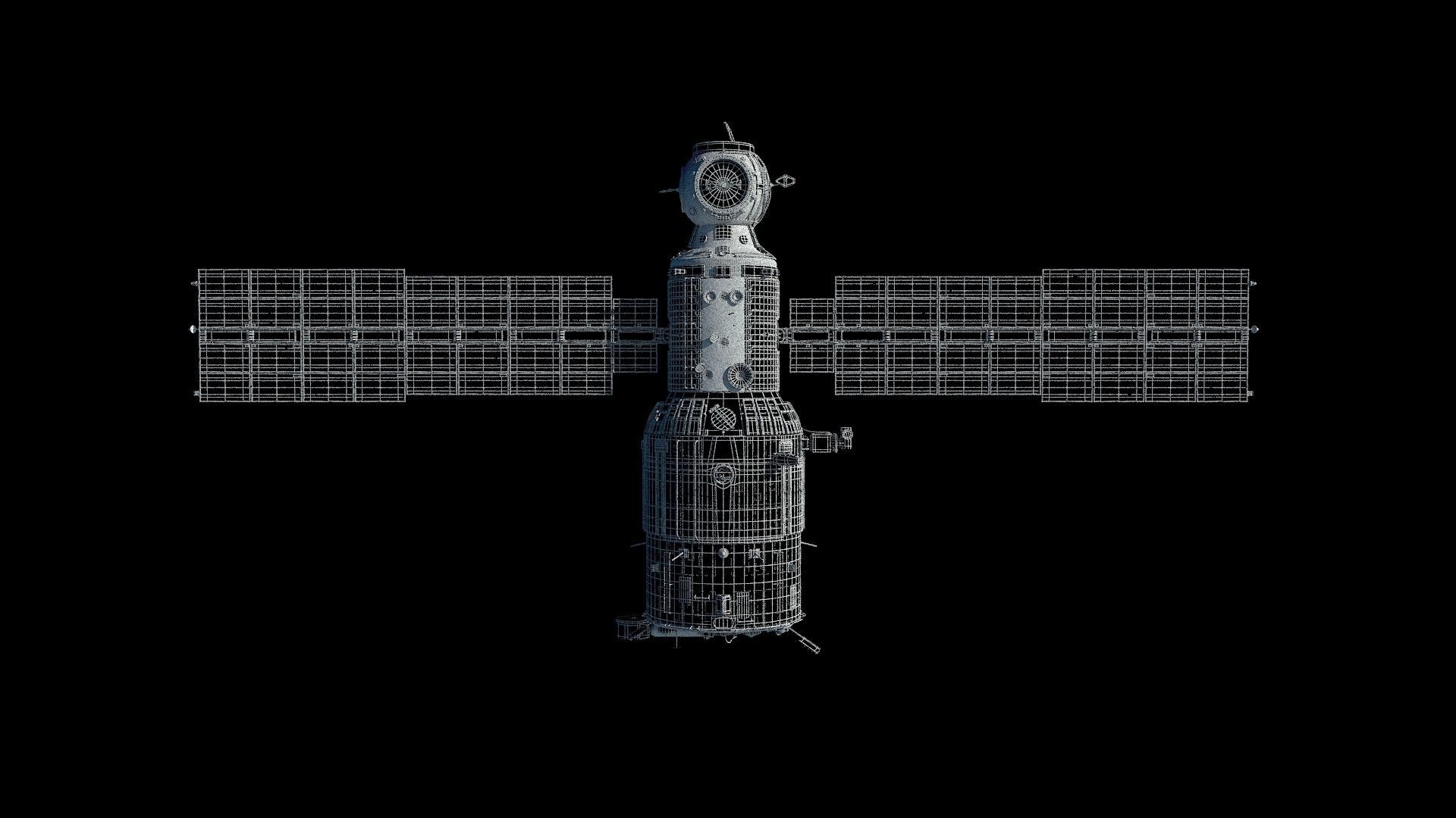 High quality 3D model Zvezda ISS module  3D model_5