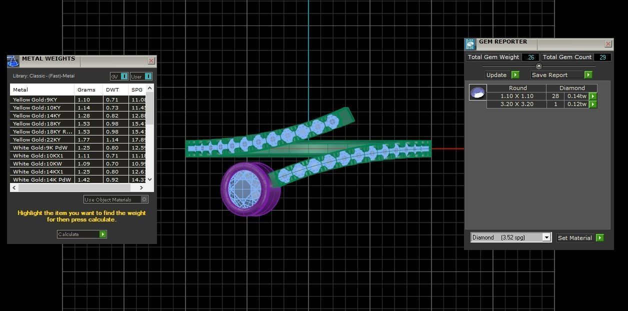 Solitaire Women Light Weight Band Ring 3D print model_4