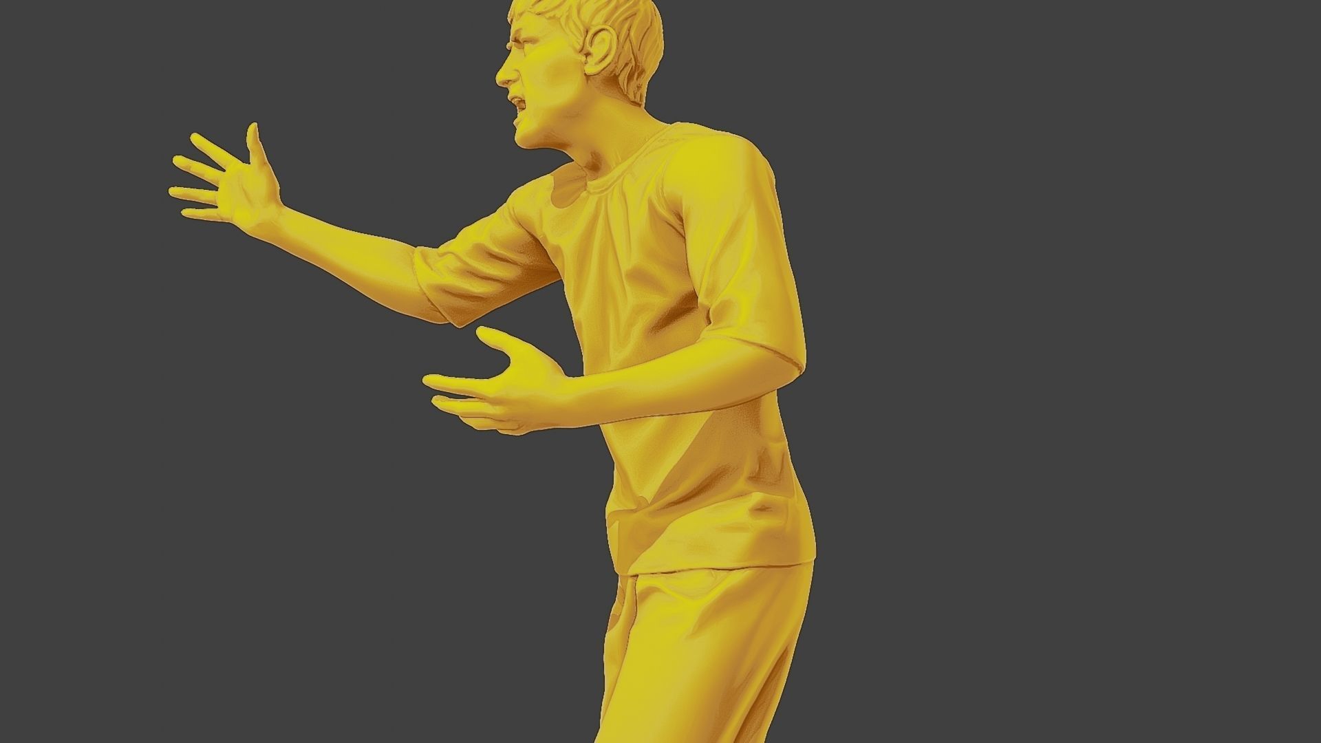 Soccer Player SP 043 3D model 3D printable | CGTrader