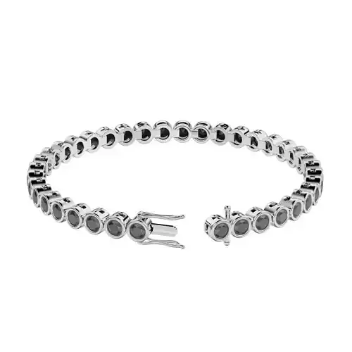 Tennis Bracelet  4mm Round Gem 
