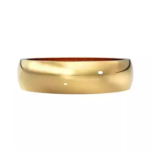 5mm Simple Solid Gold Wedding Band