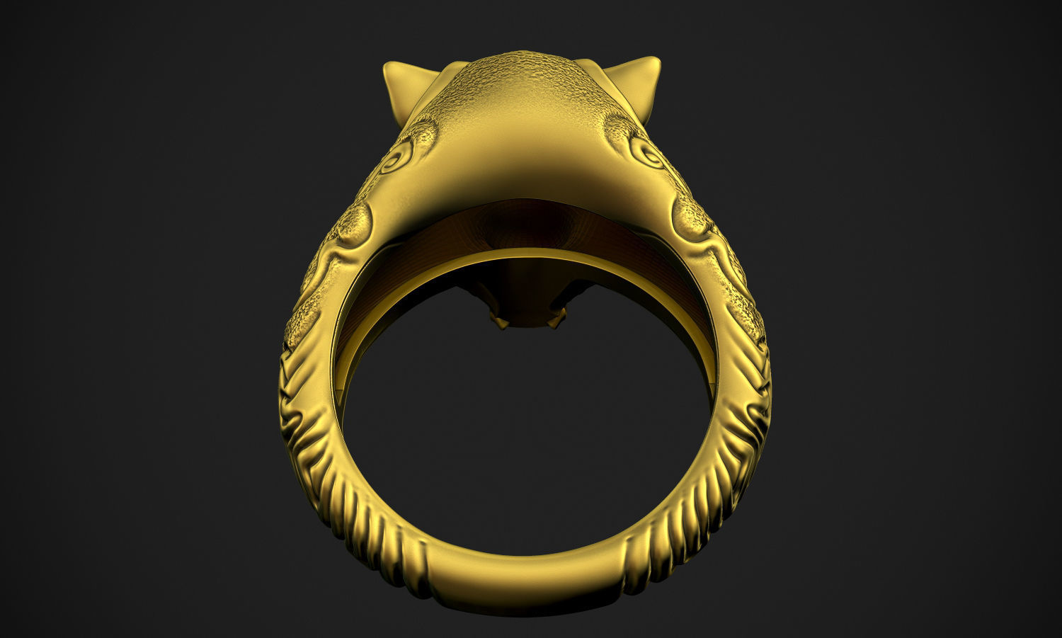 Tiger Ring 3D print model_9