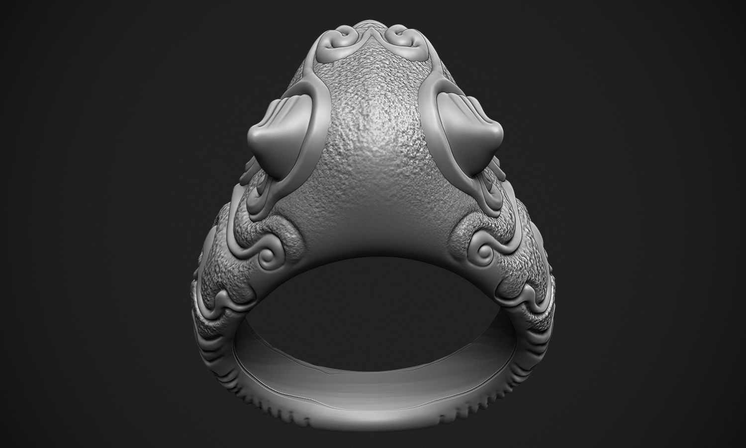 Tiger Ring 3D print model_12