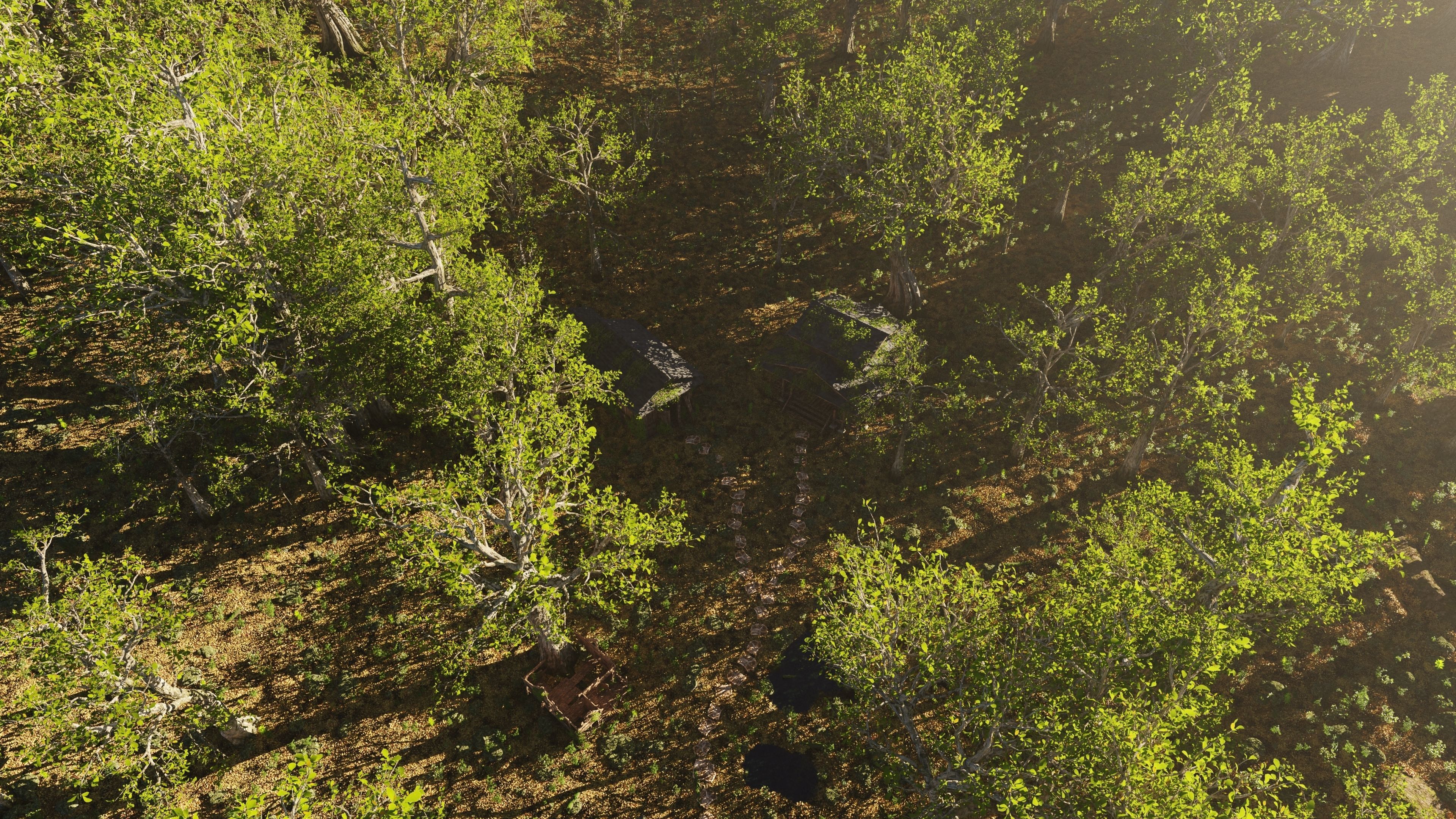 Abandoned Cabins Scene 3D model_8