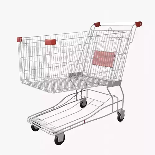 Shopping cart 3D model