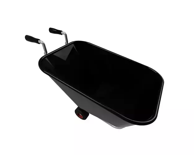 Wheelbarrow Low-poly 3D model