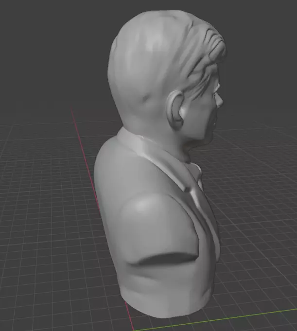 John F Kennedy 3D print model_24
