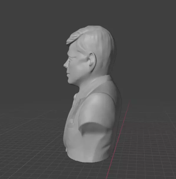 John F Kennedy 3D print model_2