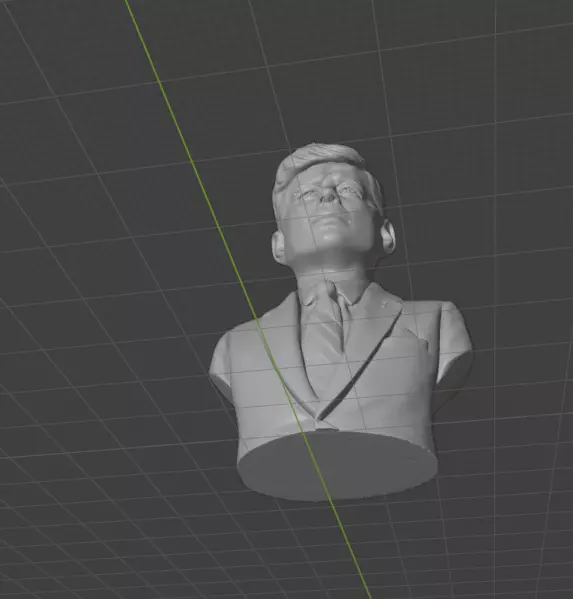 John F Kennedy 3D print model_5