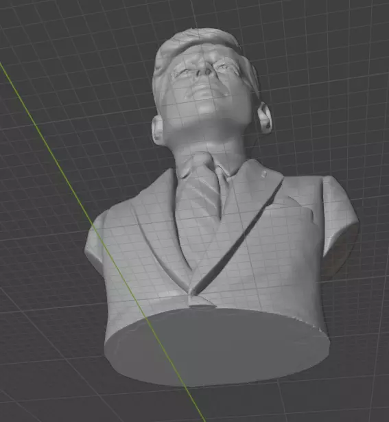 John F Kennedy 3D print model_10