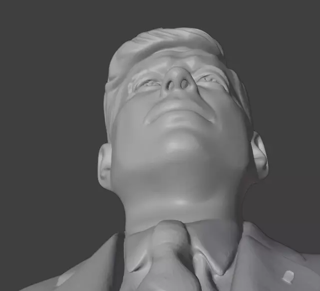 John F Kennedy 3D print model_13