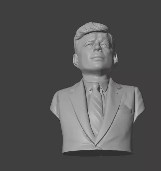 John F Kennedy 3D print model_19