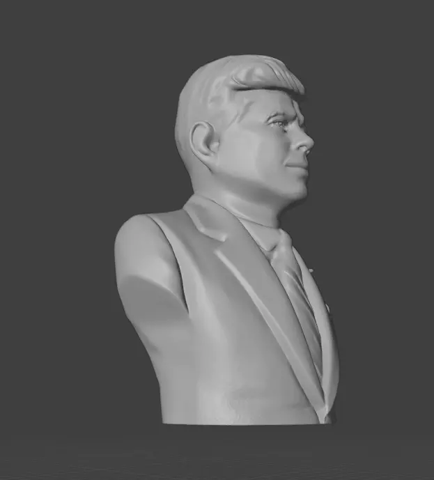 John F Kennedy 3D print model_22