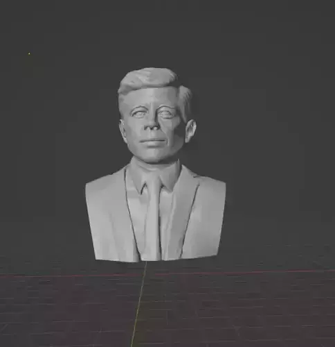 John F Kennedy 3D print model