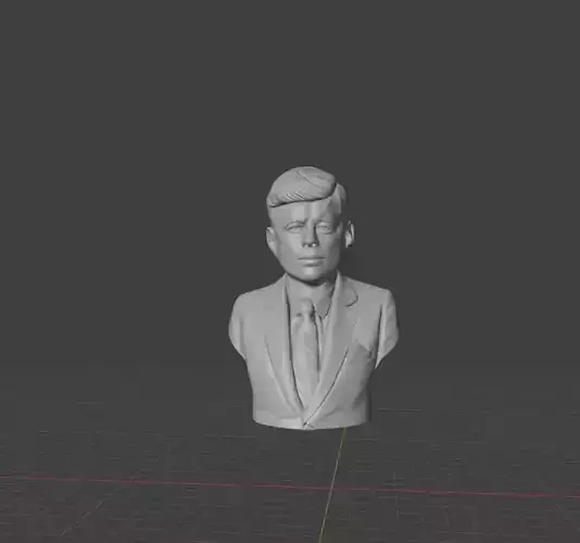 John F Kennedy 3D print model