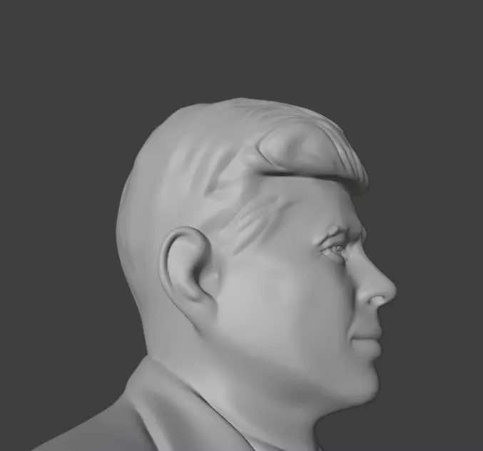 John F Kennedy 3D print model_14
