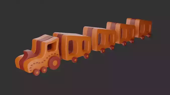 Train Set orange lego brick