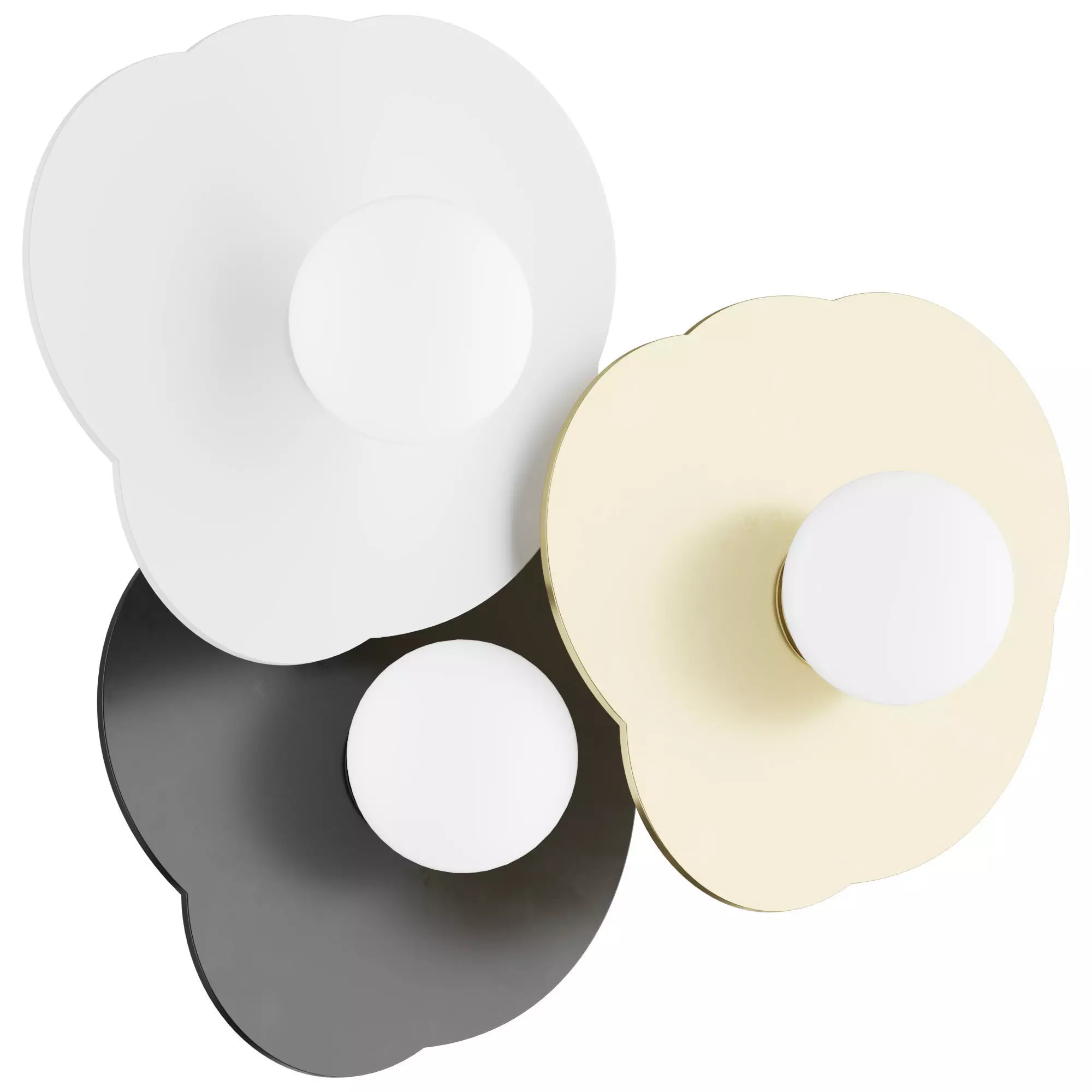Disc and Sphere Addition Wall Lamp 3D model
