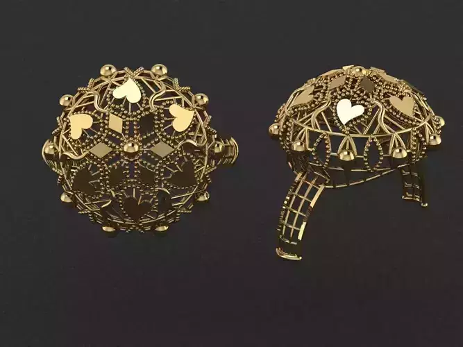 latest fashion ring  3D print model