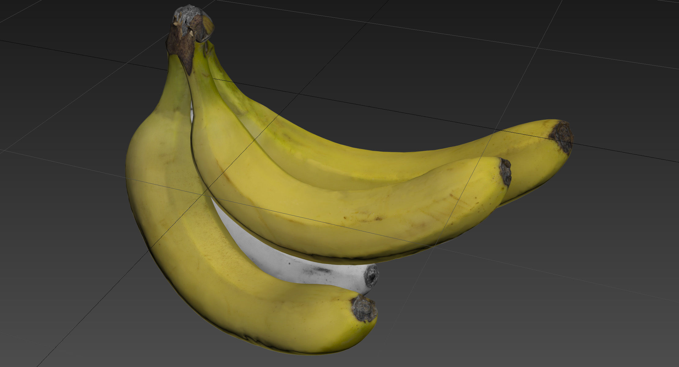 4k bunch of bananas 3D model_21