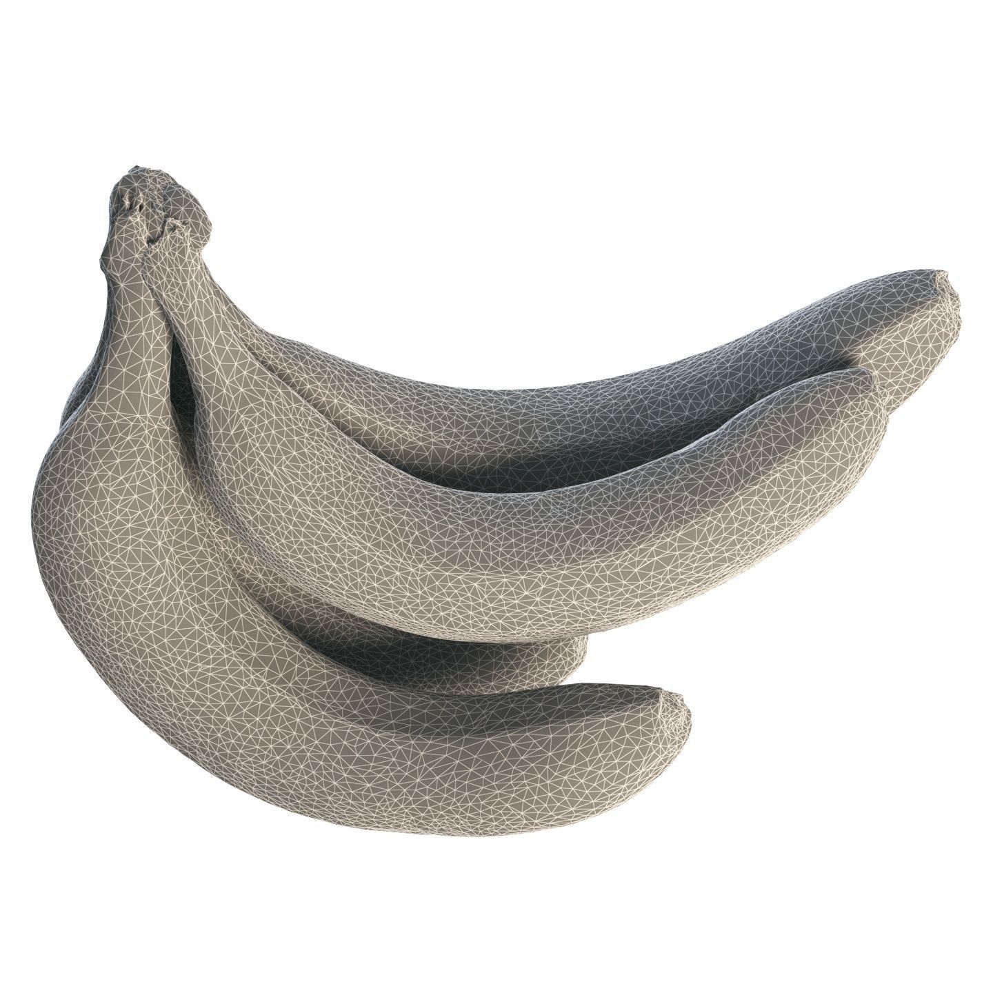 4k bunch of bananas 3D model_10