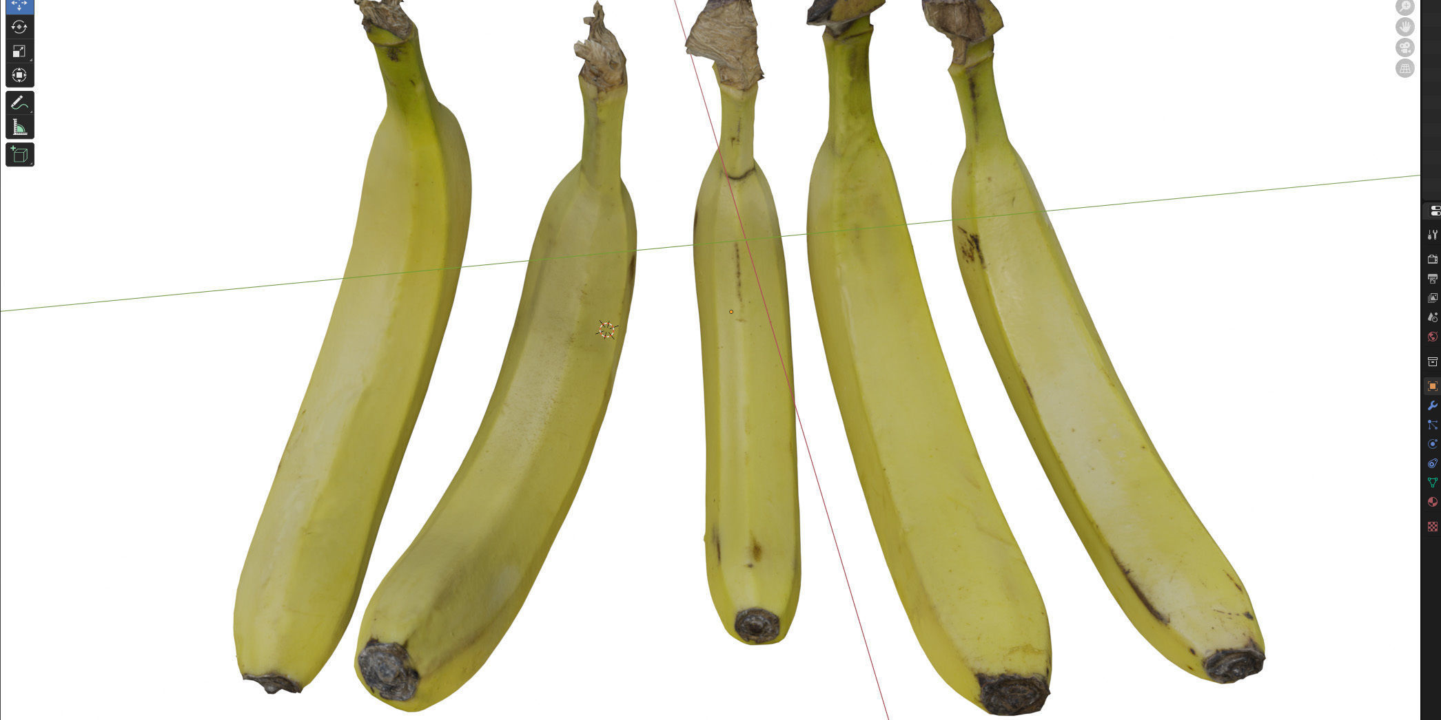 4k bunch of bananas 3D model_13