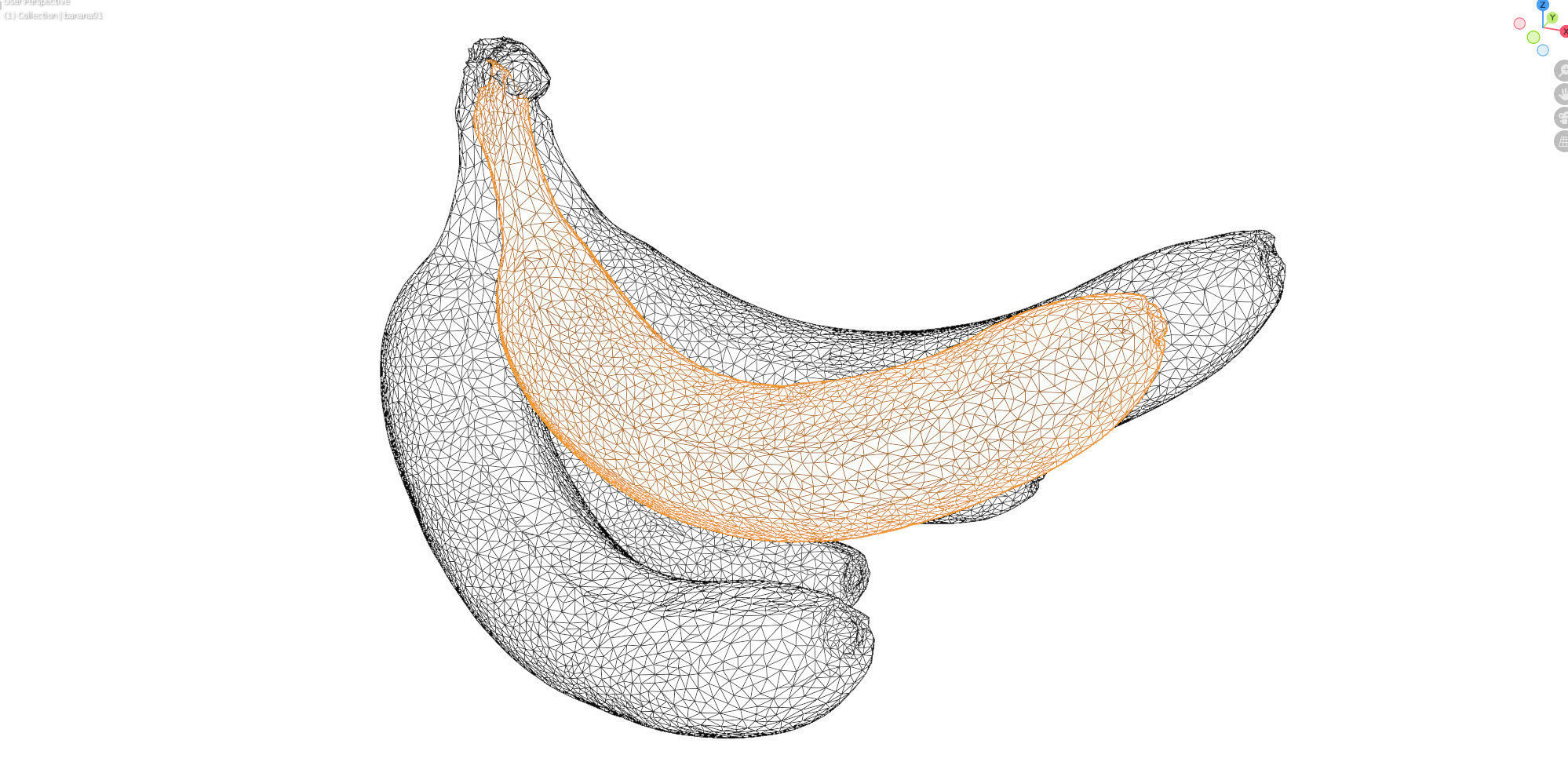4k bunch of bananas 3D model_22