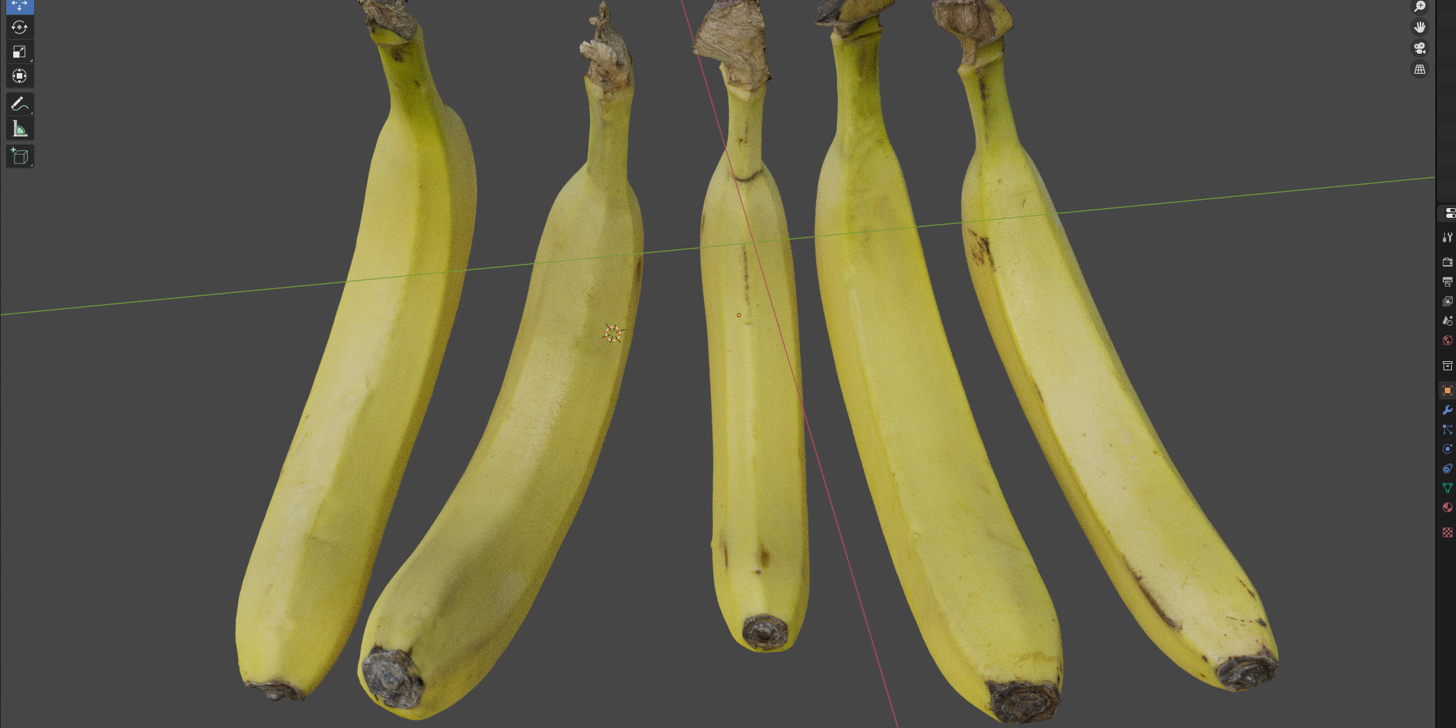 4k bunch of bananas 3D model_19