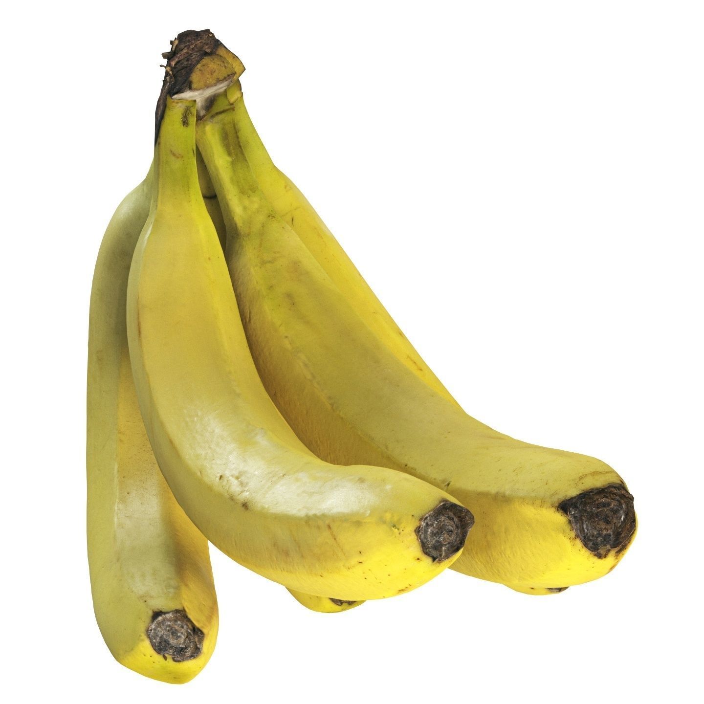 4k bunch of bananas 3D model_4