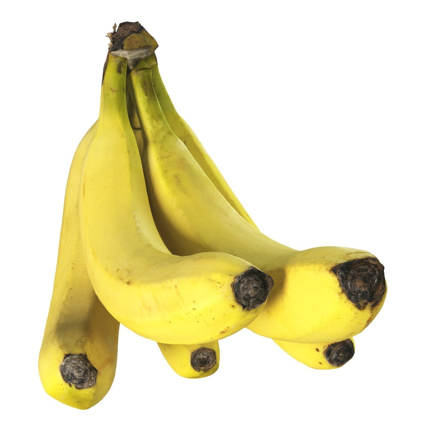4k bunch of bananas 3D model_9