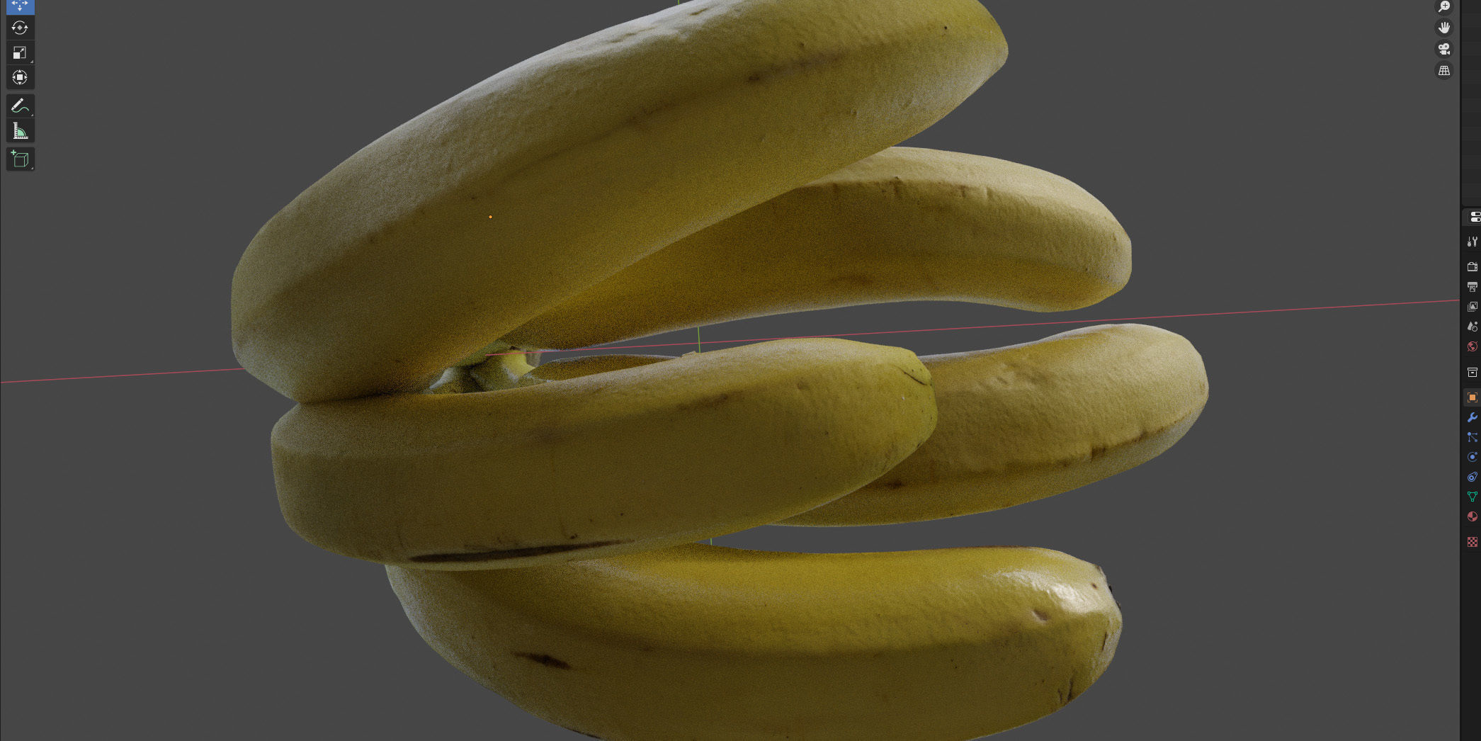 4k bunch of bananas 3D model_18