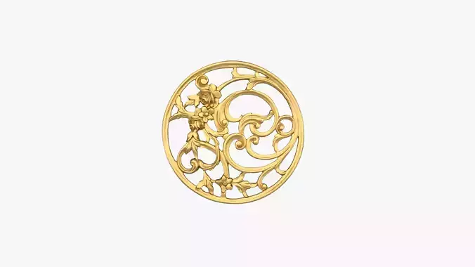 Classic decor ornament 206 3D model