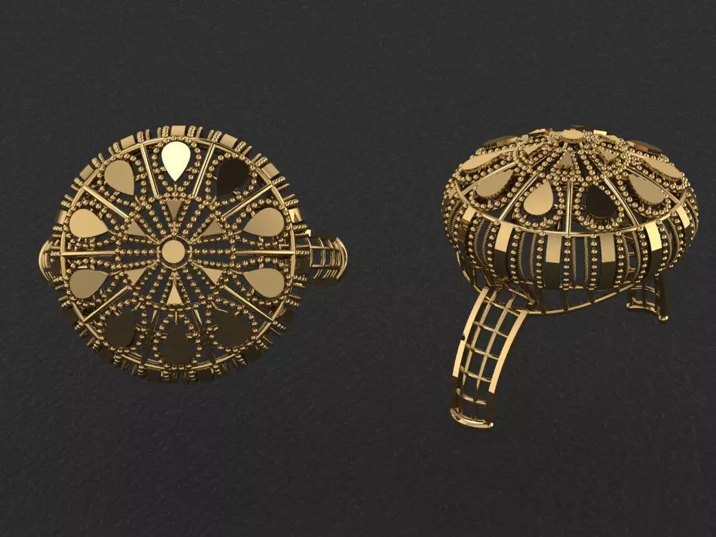 Dom ring design latest fashion 3D print model