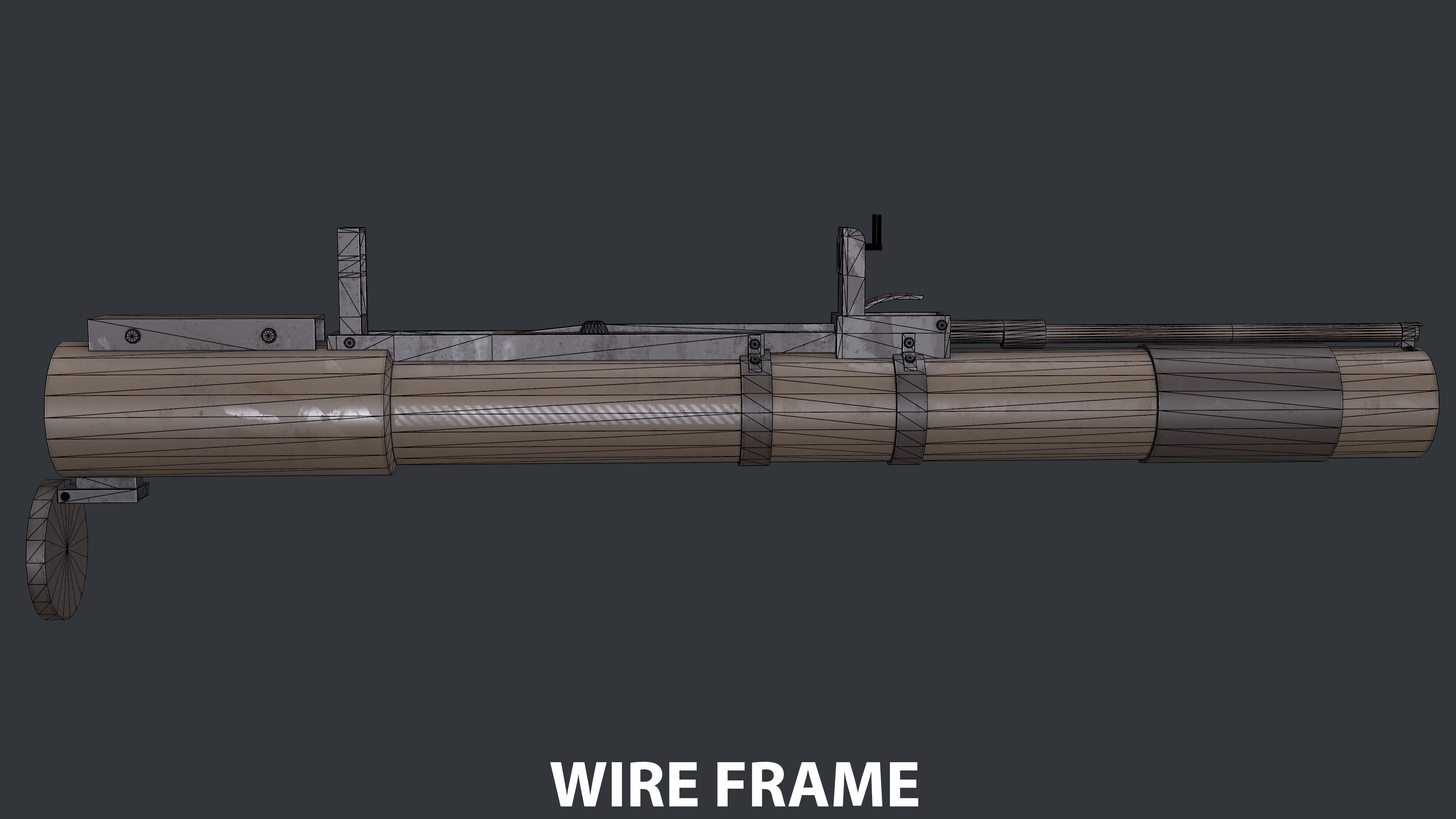 Rocket Launcher Game Ready 9 Low-poly 3D model_11