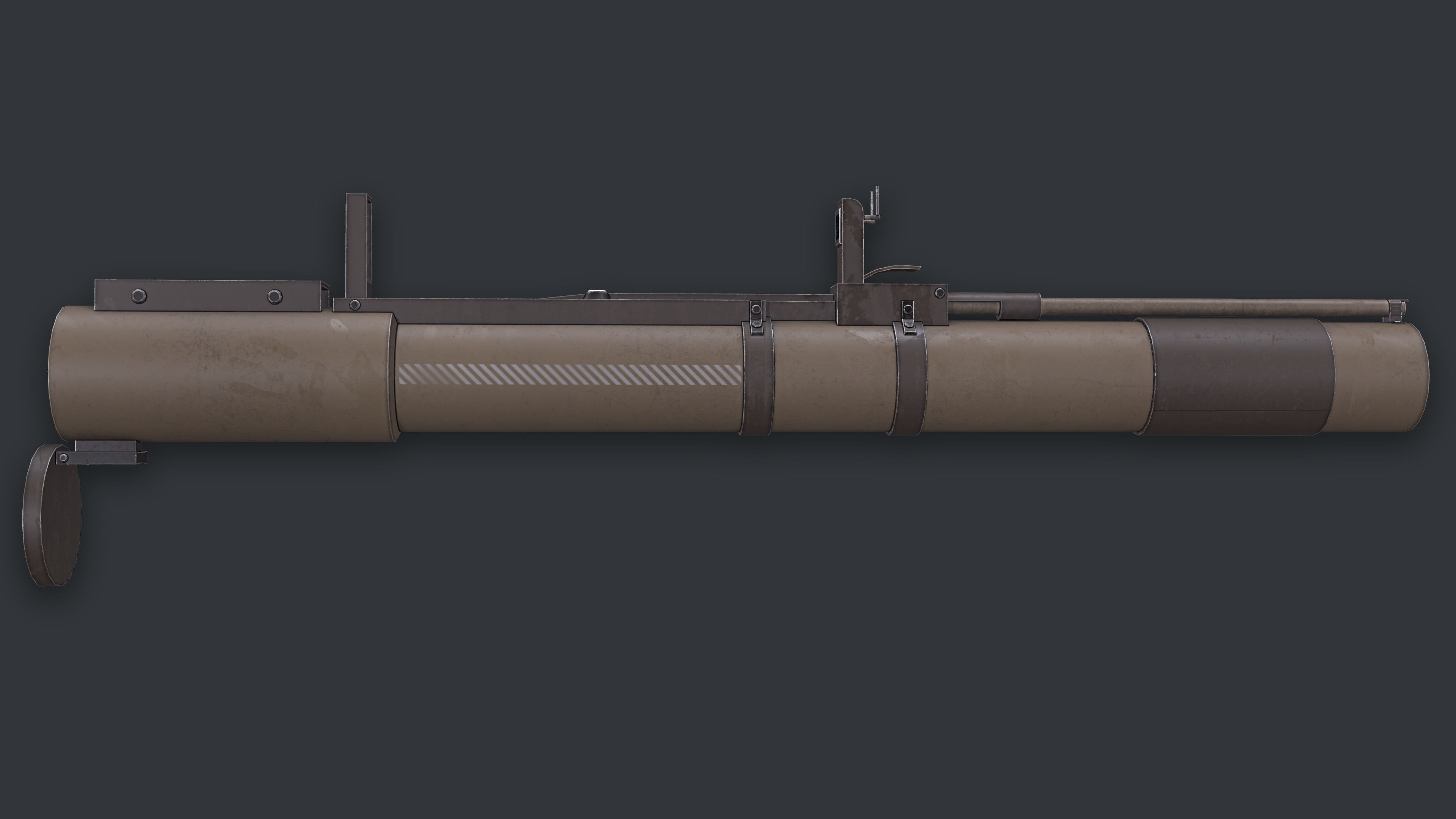 Rocket Launcher Game Ready 9 Low-poly 3D model_2