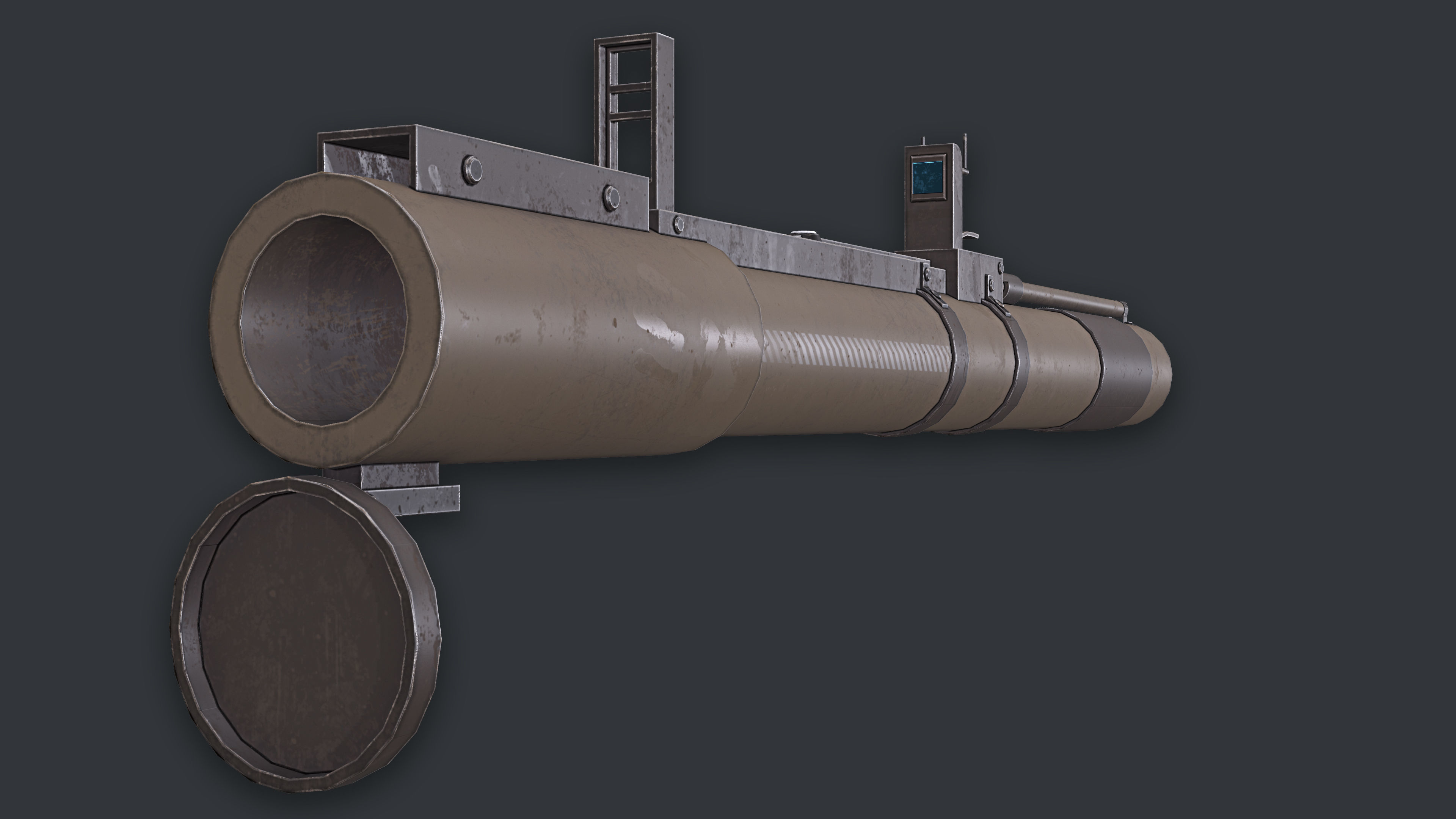 Rocket Launcher Game Ready 9 Low-poly 3D model_1
