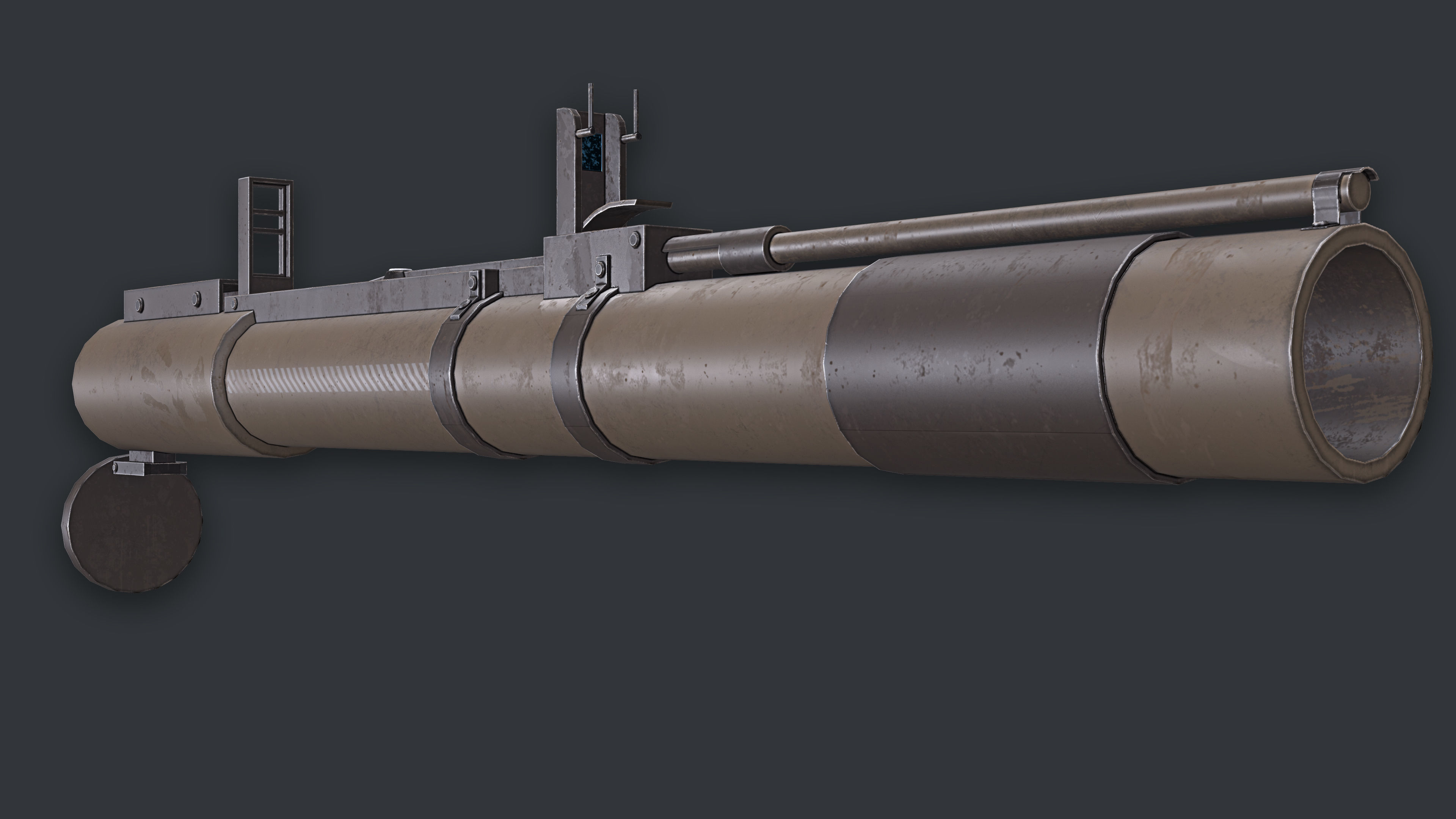 Rocket Launcher Game Ready 9 Low-poly 3D model_3