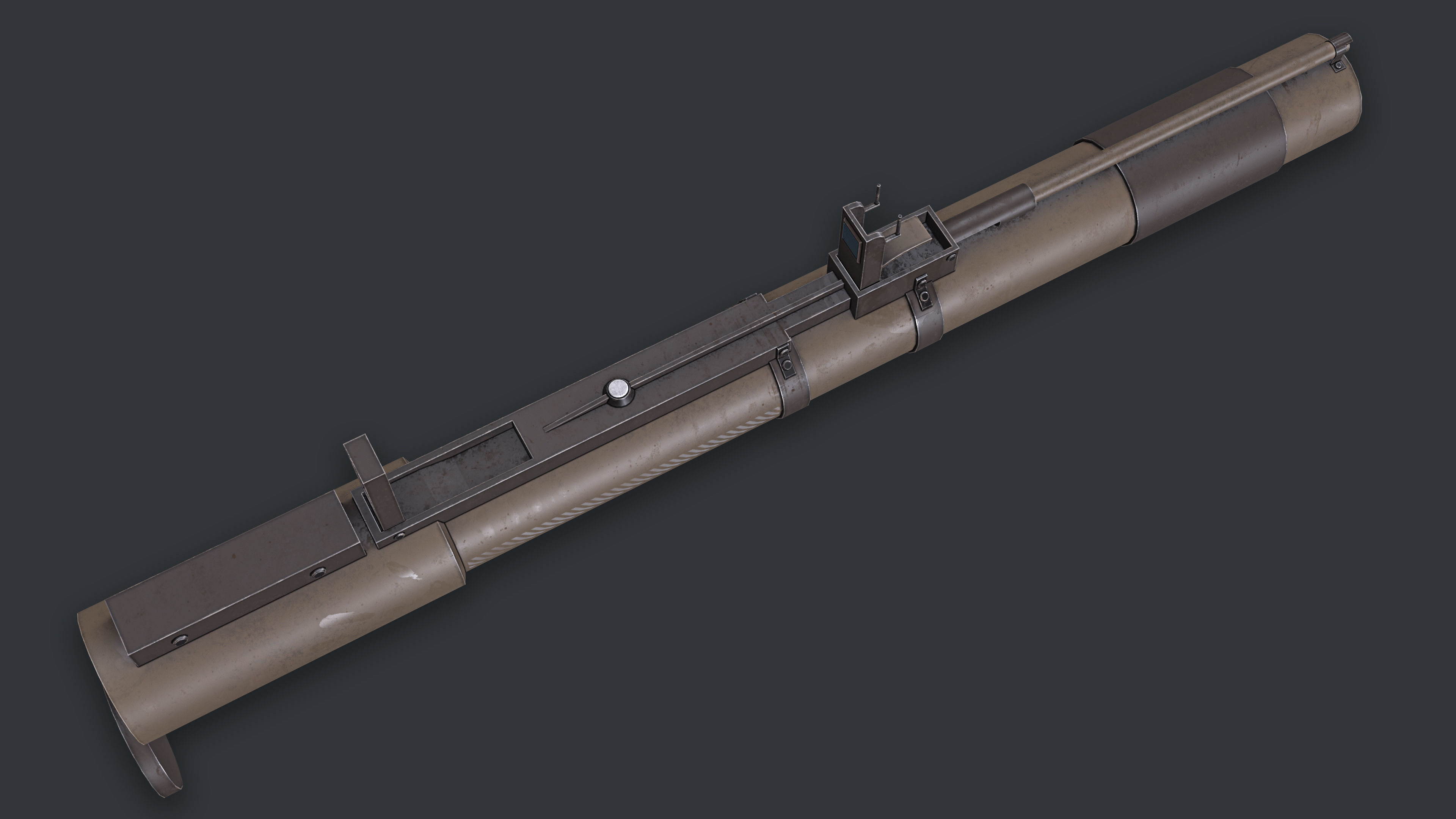 Rocket Launcher Game Ready 9 Low-poly 3D model_6