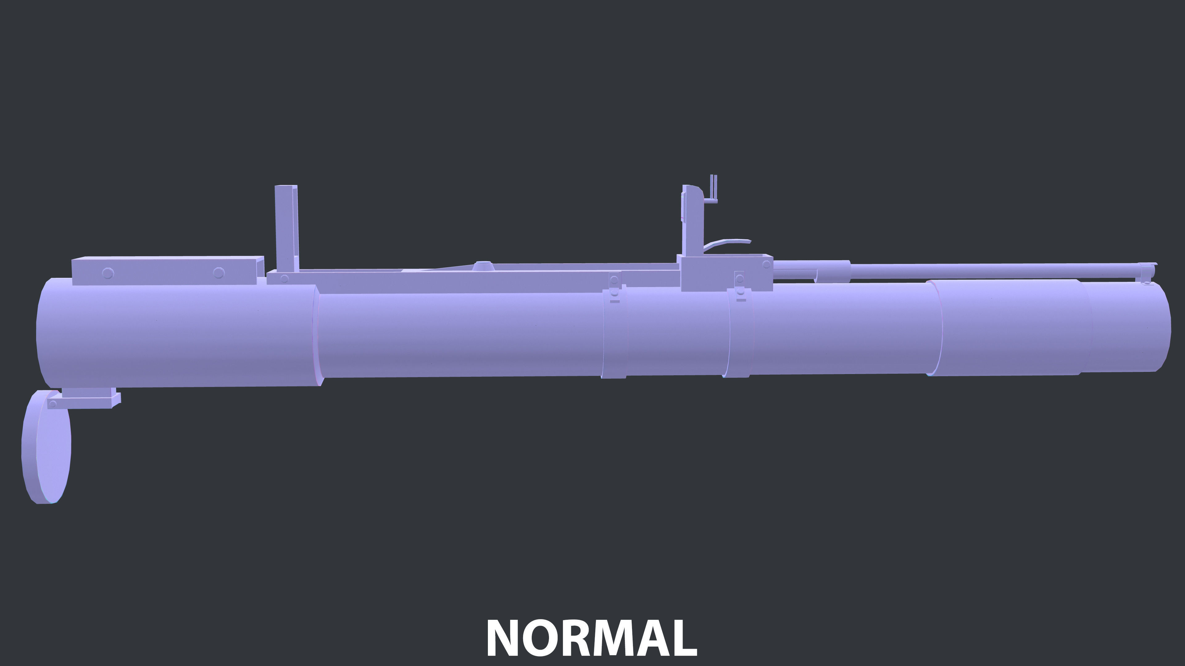 Rocket Launcher Game Ready 9 Low-poly 3D model_12